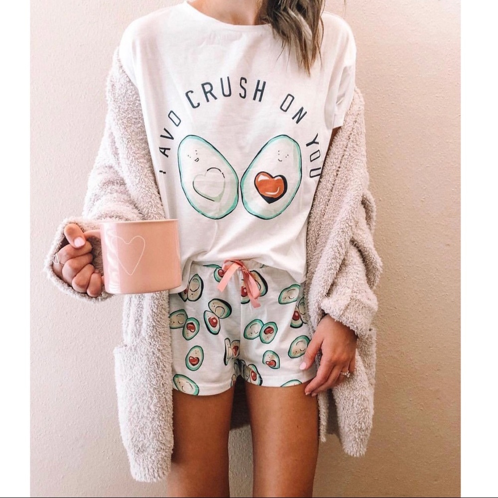 Avocado 🥑 print pajamas i avo crush on you - Picture 4 of 5